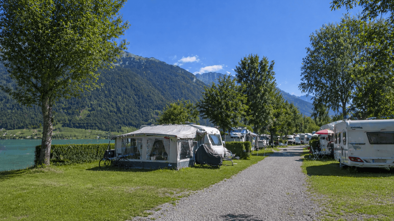Campingplatz Hintergrund